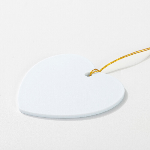 Plastová visačka pro sublimaci - srdce