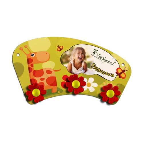 MDF závěs pro sublimaci - červené květy