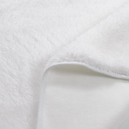 Deka z mikrovlákna a arktického rouna s kapucí pro sublimaci - bílá