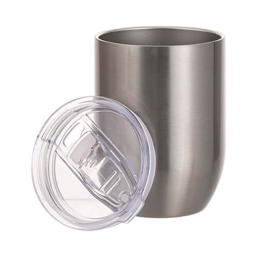 Hrnek na víno 450 ml pro sublimaci - stříbrný