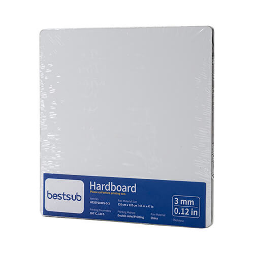 Oboustranná dřevovláknitá deska pro sublimaci 20 x 20 x 0,3 cm - 2 ks.