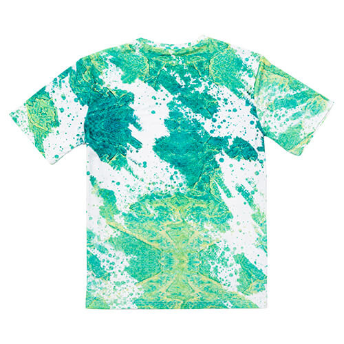 Tričko Cotton-Like Bělený Leopard Summer Green pro sublimaci