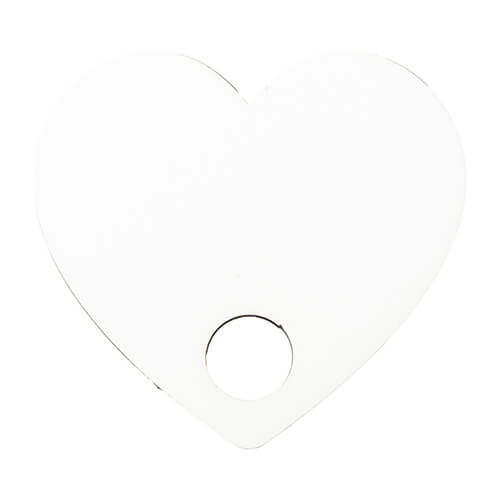 Vláknitá jmenovka na hrnek 480 / 600 / 540 / 750 ml pro sublimaci - srdce