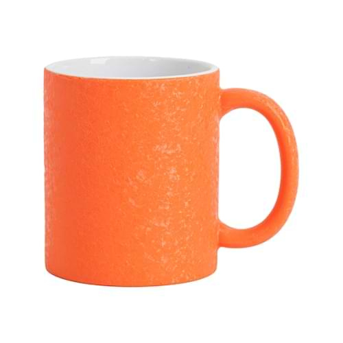 Hrnek 325 ml s efektem popraskaného povrchu pro sublimaci - pomerančový