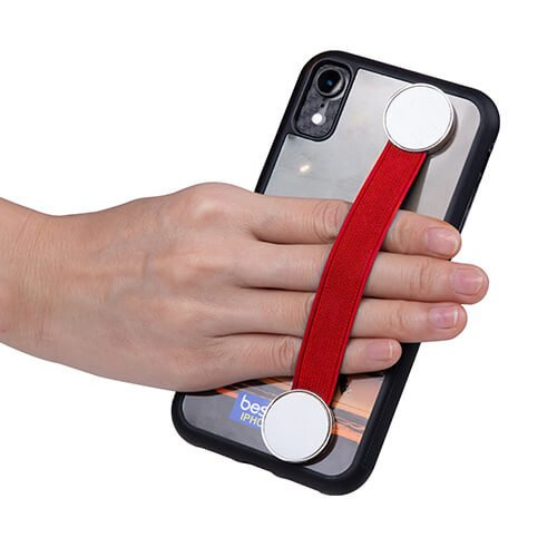 Gumový držák na smartphone pro sublimaci - červený