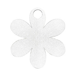 Vláknitá jmenovka se třpytkami pro 1200 ml hrnek k sublimaci - květina