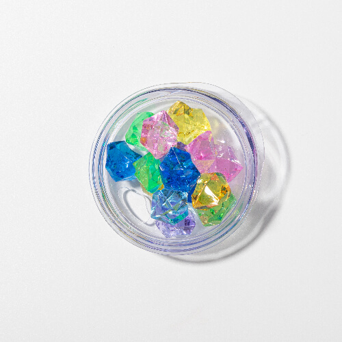 360 ml hrnek na svařené víno pro sublimaci - bílý, víčko s umělým barevným ledem