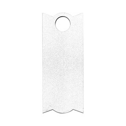 Vláknitá jmenovka se třpytkami pro hrnek 1200 ml k sublimaci - 3,4 x 8,2 cm