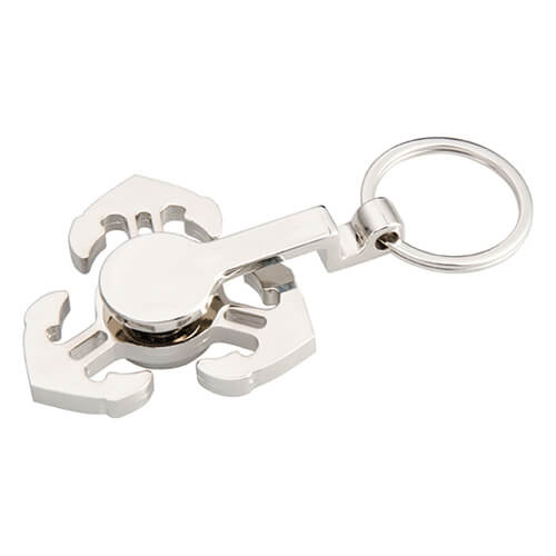 Kovový kroužek na klíče - spinner pro sublimaci - Anchor