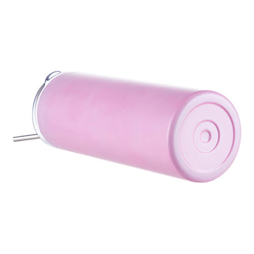 600 ml hrnek s brčkem pro sublimaci - měnící barvu za tepla z modré na růžovou