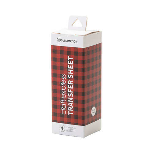 Xmas Plaid 2 přenosový arch 30,5 x 11,4 cm - 4 ks.