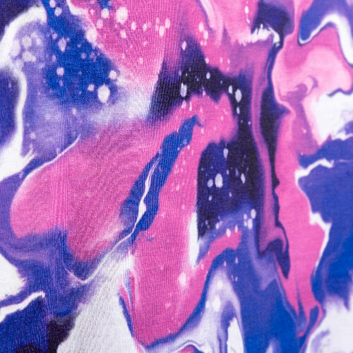 Tričko Cotton-Like Bleached Bloom Blue pro sublimaci