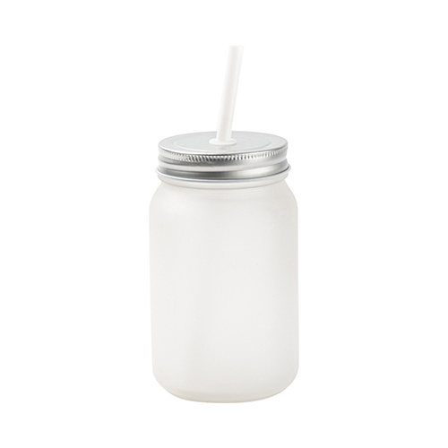 Mason Jar 450ml matný hrnek bez ucha pro sublimaci