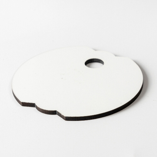 Jmenovka z dřevovláknité desky pro hrnek 780 / 900 / 1050 / 1260 ml pro sublimaci - poupě