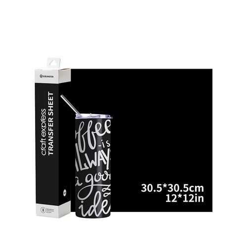 Craft Express přenosová fólie černá 30,5 x 30,5 cm - 8 ks.