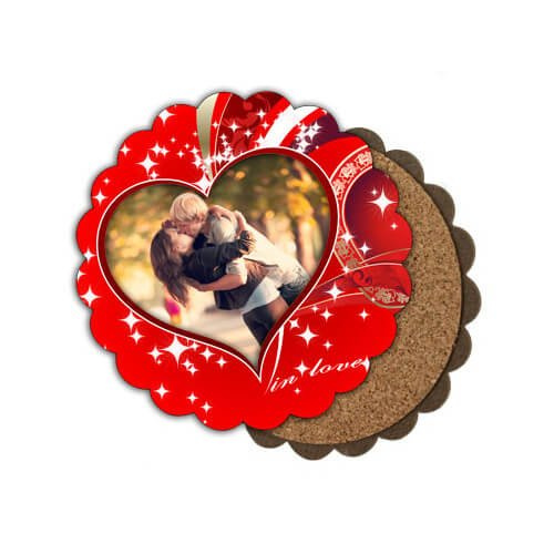 Podložka pod hrnek z MDF Ø 11 cm květina pro sublimaci