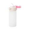 Dětská láhev 450 ml se silikonovým brčkem pro sublimaci - růžová
