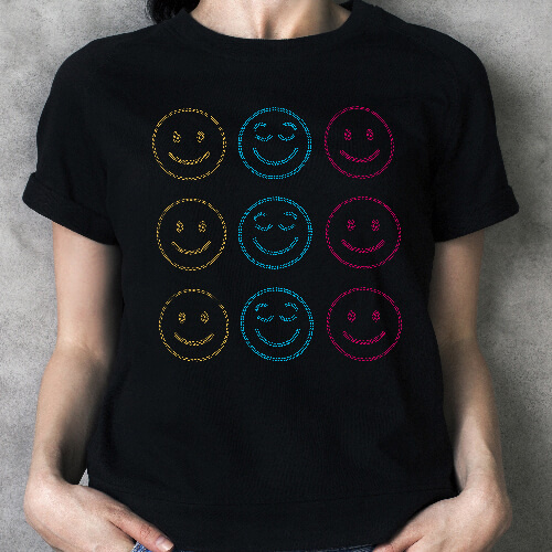 Velký zirkonový plech pro termotransfer - 9 úsměvů