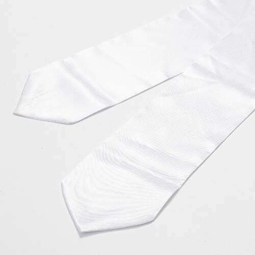 Bílá kravata 89 x 9,5 cm (pro sublimaci)