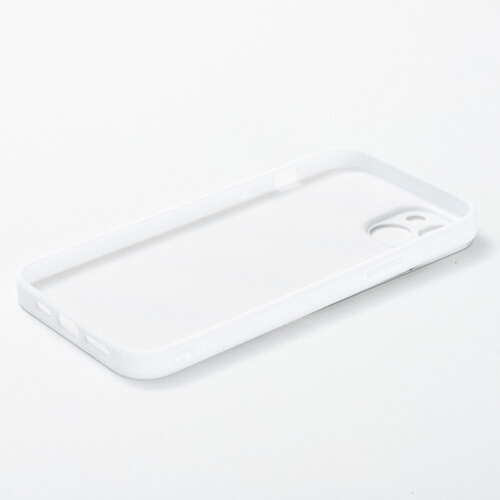 Bílé gumové pouzdro na iPhone 14 Plus pro sublimaci