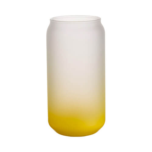 550 ml matné sklo pro sublimaci - žlutý gradient