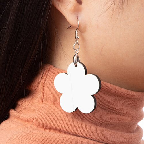 MDF náušnice pro sublimaci - květina