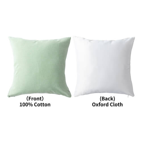 Dvoubarevný povlak na polštář 40 x 40 cm pro sublimaci - světle zelený