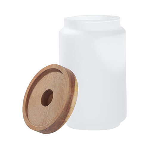 750 ml skleněná nádoba s dřevěným víkem pro sublimaci
