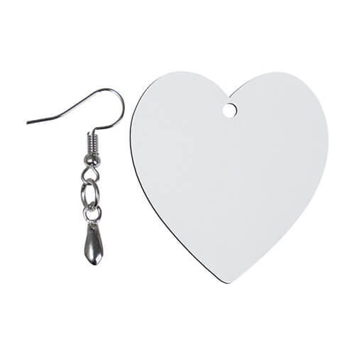MDF náušnice pro sublimaci - srdce