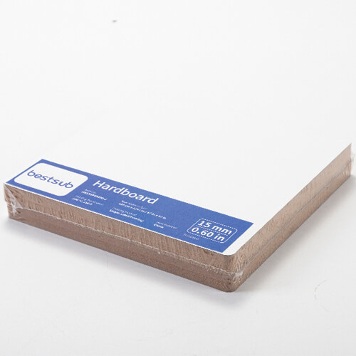 Vláknitá deska pro sublimaci 20 x 20 x 1,5 cm - 2 kusy. - světle hnědá záda