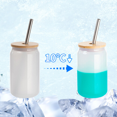 400 ml sklenice na sublimaci za studena - zelená