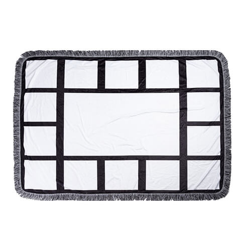 Plyšová deka 150 x 100 cm s fotopanely pro sublimaci - 15 panelů