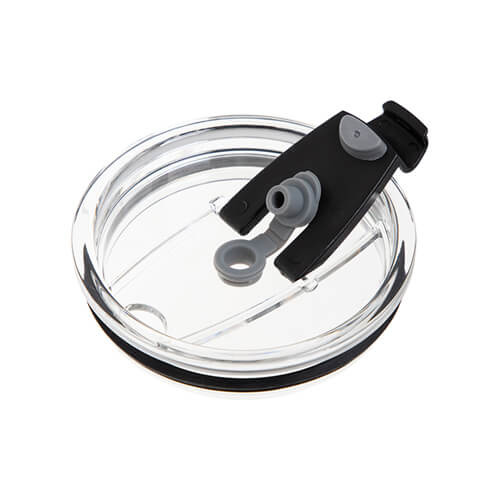 Hrnek z matného skla 400 ml s víčkem a brčkem pro sublimaci