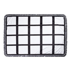 Plyšová deka 150 x 100 cm s fotopanely pro sublimaci - 20 panelů