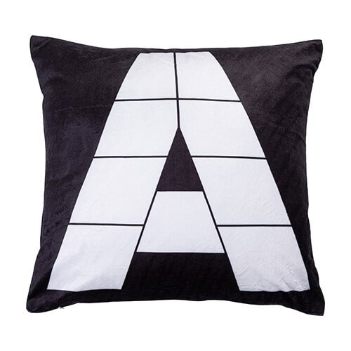 Plyšový povlak na polštář s fotografickými panely pro sublimaci - A