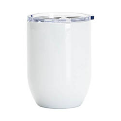 Hrnek na víno 450 ml pro sublimaci - bílý