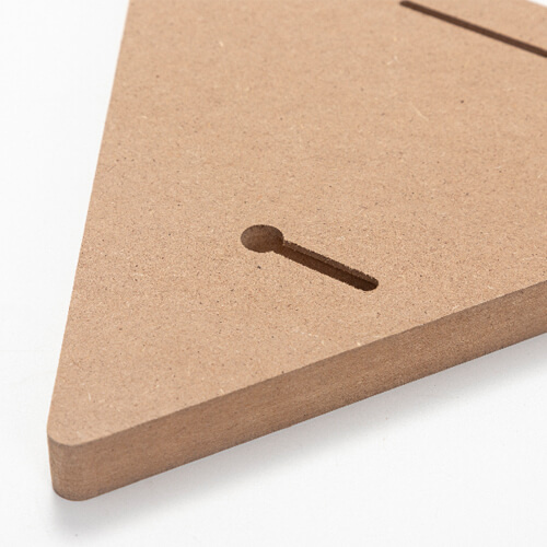 Trojúhelníkový fotorámeček z MDF pro sublimaci - 17,8 x 20,3 cm