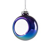 Plastová průhledná ozdoba na vánoční stromeček ∅ 8 pro sublimaci - modrá