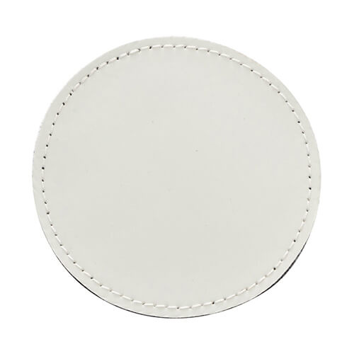 Kulatá kožená nášivka se suchým zipem pro sublimaci