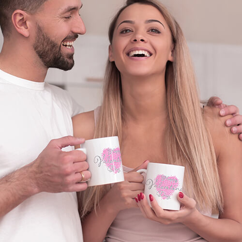 Zirkoniová deska pro termotransfer - srdce