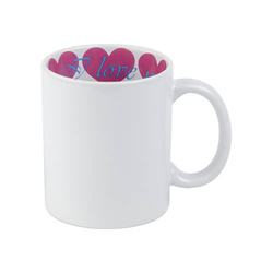 Hrnek o objemu 330 ml s vnitřním sublimačním termotransferem I love You