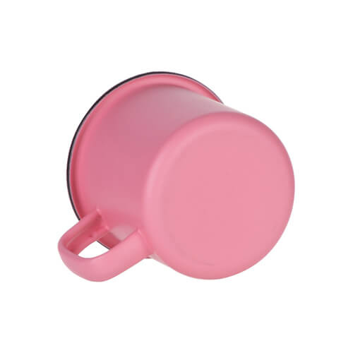 Smaltovaný hrnek 360 ml pro sublimaci - matný růžový