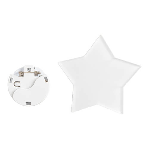 Akrylový odznak s barevným sublimačním osvětlením LED - hvězda