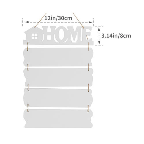 Pět závěsných rámů MDF pro sublimaci - Home