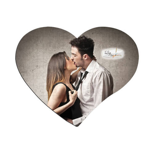 Puzzle ve tvaru srdce A4 108 dílků pro sublimaci