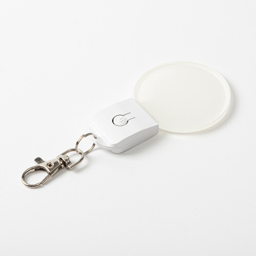 Svítící akrylový kroužek na klíče pro sublimaci - šestiúhelník