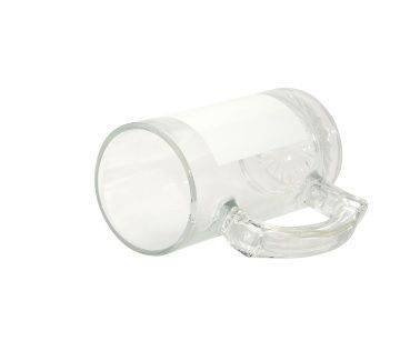 Skleněný pohár s bílým okénkem Sublimační termotransfer