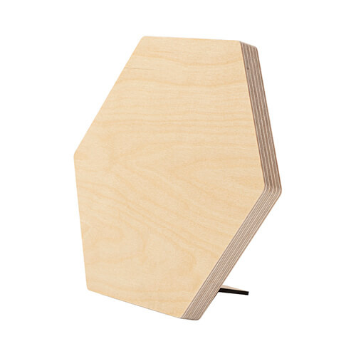 Šestihranný překližkový rámeček na fotografie pro sublimaci - 17,8 x 20,3 cm