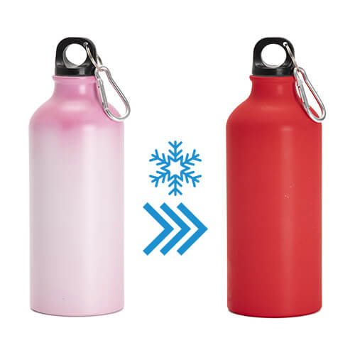 600 ml cestovní láhev pro sublimaci - změna barvy růžová > červená