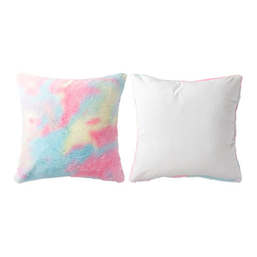 Barevný povlak na polštář 40 x 40 cm z fleecu a mikrovlákna pro sublimaci